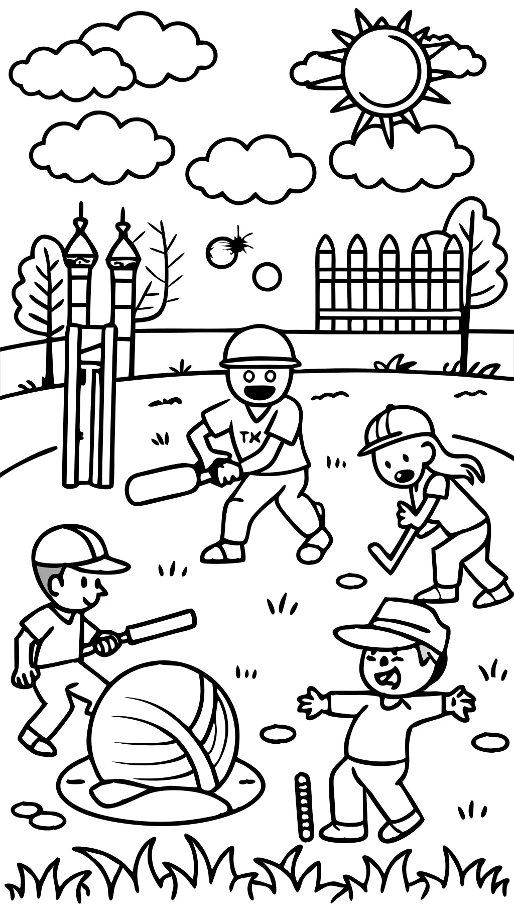 cricket green coloring pages